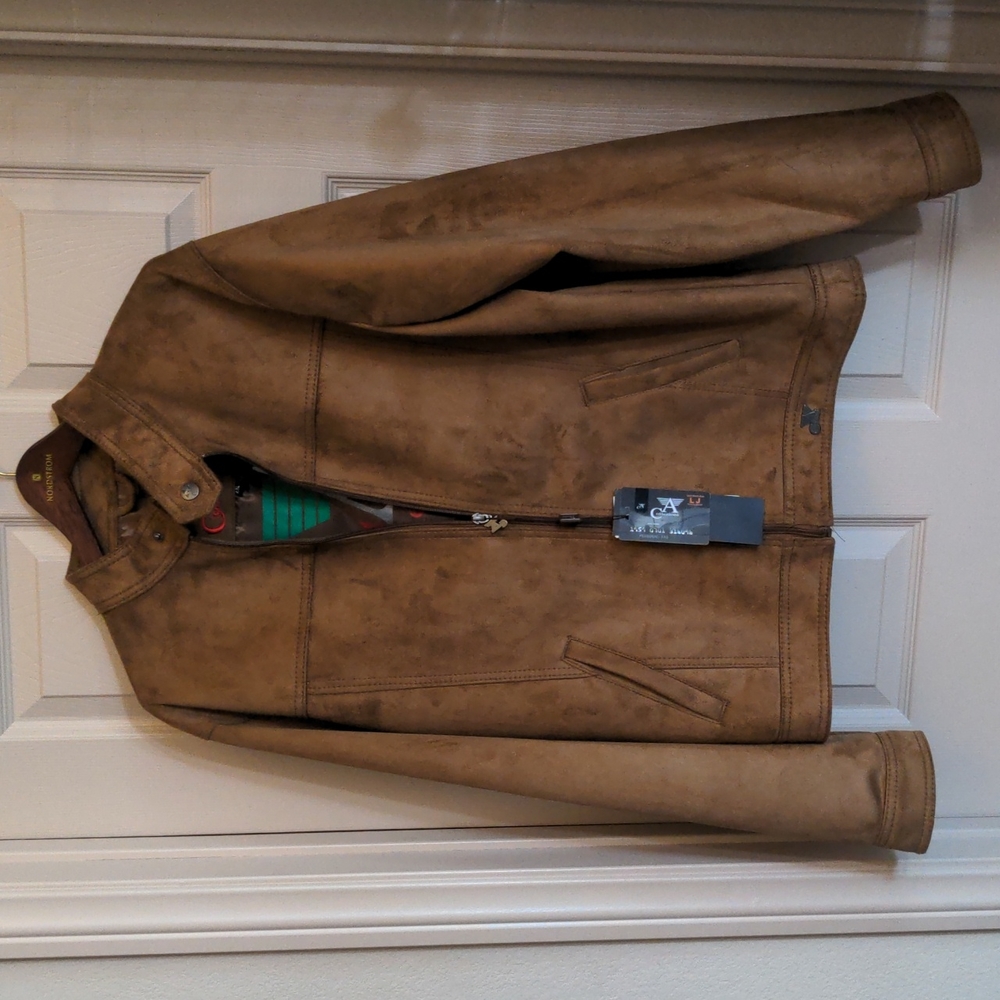 Mens Brown Suede A Collezioni Jacket XXL